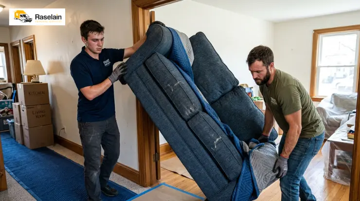 Moving a Heavy Sofa in Enfield